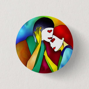 Badge Rond 2,50 Cm Love 3 Cm Round Badge