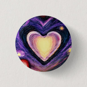 Badge Rond 2,50 Cm Love 3 Cm Round Badge