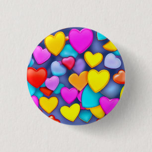 Badge Rond 2,50 Cm Love 3 Cm Round Badge