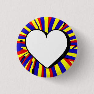 Badge Rond 2,50 Cm Love 3 Cm Round Badge