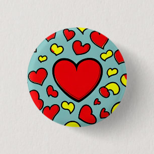 Badge Rond 2,50 Cm Love 3 Cm Round Badge