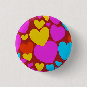 Badge Rond 2,50 Cm Love 3 Cm Round Badge