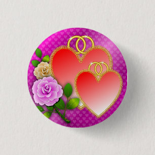 Badge Rond 2,50 Cm Love Hearts Saint Valentin-20362