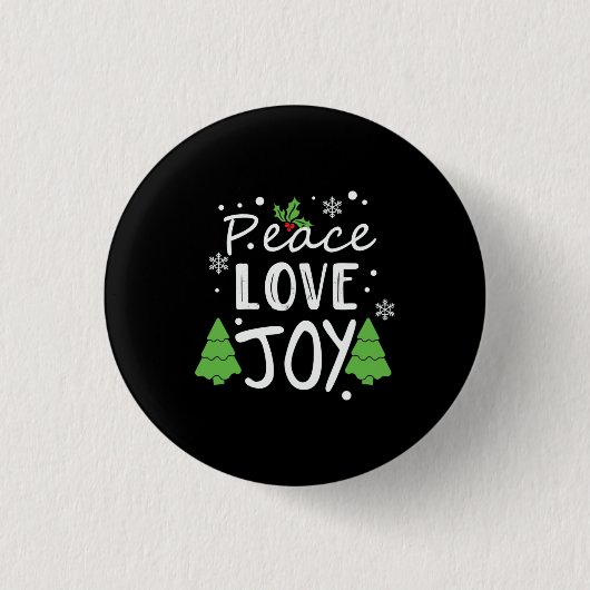 Badge Rond 2,50 Cm Love Joy (Devant)