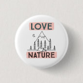 Badge Rond 2,50 Cm Love Nature (Devant)