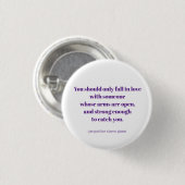 Badge Rond 2,50 Cm Love quote (Devant & derrière)