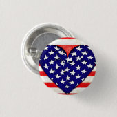 Badge Rond 2,50 Cm Love USA (Devant & derrière)