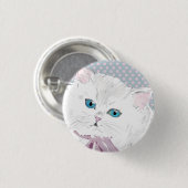 Badge Rond 2,50 Cm lovely kitty (Devant & derrière)