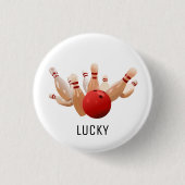 Badge Rond 2,50 Cm Lucky bowling (Devant)