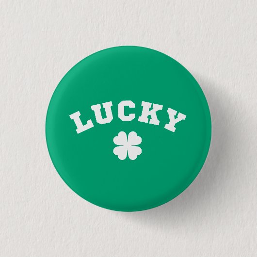 Badge Rond 2,50 Cm Lucky Clover St. Patricks Day (Devant)