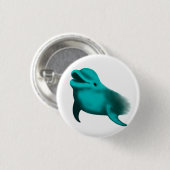 Badge Rond 2,50 Cm Lucky Dolphin (Devant & derrière)