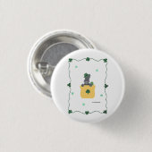 Badge Rond 2,50 Cm Lucky Shamrock Scottie (Devant & derrière)