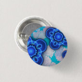 Badge Rond 2,50 Cm Lumière bleue (Devant & derrière)