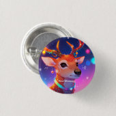 Badge Rond 2,50 Cm Lumière de Noël enchantée (Devant & derrière)