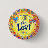 Badge Rond 2,50 Cm Lumière pour Levi "Inspirivity" (Devant)