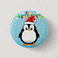 Lumières de Noël de Pingouin en Carton mignon