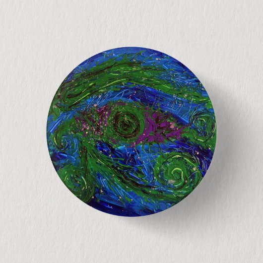 Badge Rond 2,50 Cm Lune (Devant)