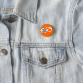 Badge Rond 2,50 Cm Lunettes de nerd cool (En situation)