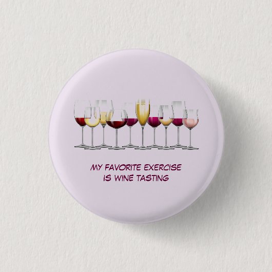 Badge Rond 2,50 Cm Lunettes de vin illustrées (Devant)