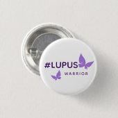 Badge Rond 2,50 Cm Lupus Warrior - Bouton (Devant & derrière)