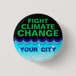 Badge Rond 2,50 Cm Lutter contre le changement climatique, Personnali
