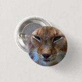 Badge Rond 2,50 Cm Lynx font face - à l'insigne (Devant & derrière)