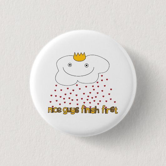 Badge Rond 2,50 Cm M. cloud pleut l'amour (Devant)