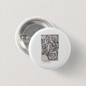 Badge Rond 2,50 Cm M. Emptyful, dessin à l'encre (Devant & derrière)