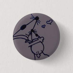 Badge Rond 2,50 Cm M. Mouse - juste étreintes - ronde