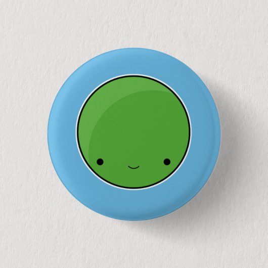 Badge Rond 2,50 Cm M. Pea Button (Devant)