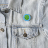 Badge Rond 2,50 Cm M. Pea Button (En situation)