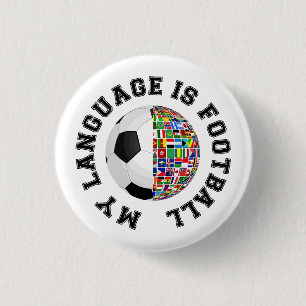 Badge Rond 2,50 Cm Ma Langue Est Le Football