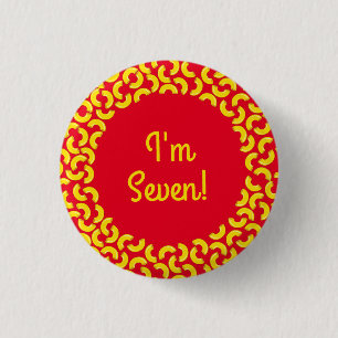 Badge Rond 2,50 Cm Mac et Fromage Enfant 1er Anniversaire Parti Macar