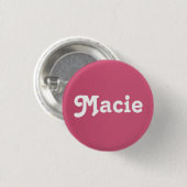 Badge Rond 2,50 Cm Macie du bouton (Devant & derrière)