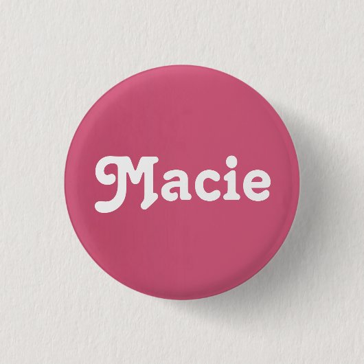 Badge Rond 2,50 Cm Macie du bouton (Devant)