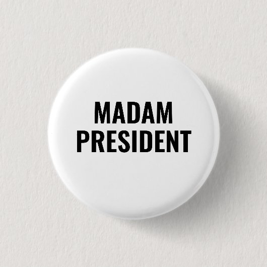 Badge Rond 2,50 Cm Madame la Présidente Harris 2024 (Devant)