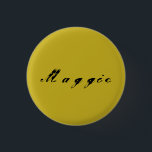 Badge Rond 2,50 Cm Maggie de la calligraphie noire orpheline<br><div class="desc">le maggie est un caractère du noir d'orphelin d'exposition de TV,  calligraphie antique</div>
