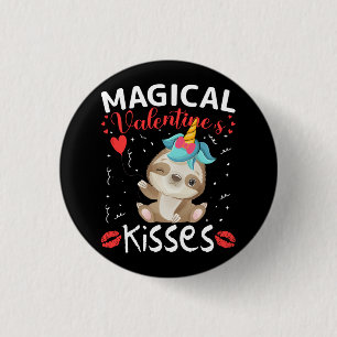 Badge Rond 2,50 Cm Magical Valentine's Kisses