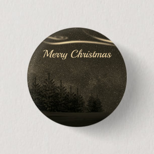 Badge Rond 2,50 Cm Magnifique, Beau Noël Étincelant