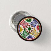 Badge Rond 2,50 Cm Mah Jongg Un Cercle (Devant & derrière)