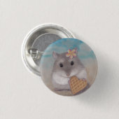 Badge Rond 2,50 Cm Mahalo sur la plage (Devant & derrière)