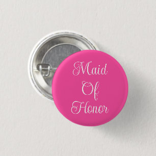 Badge Rond 2,50 Cm Maid Of Honor