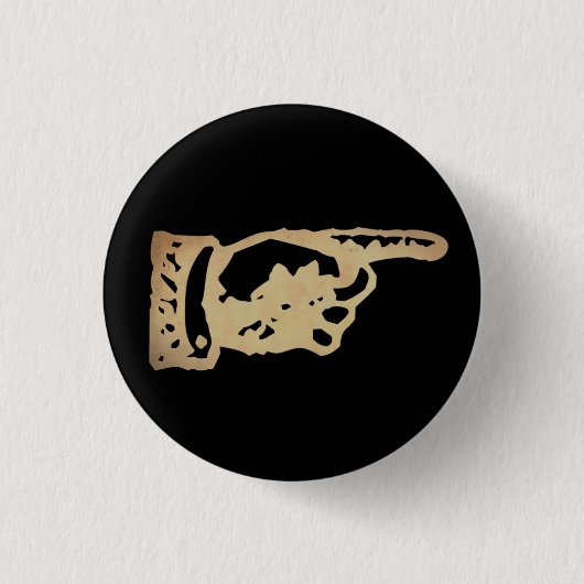 Badge Rond 2,50 Cm Main vintage - foncé (Devant)