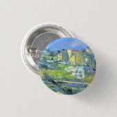 Badge Rond 2,50 Cm Maisons en Provence Paul Cezanne (Devant & derrière)