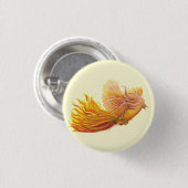 Badge Rond 2,50 Cm Majestic Phoenix Bird (Devant & derrière)