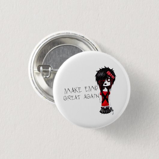 BADGE ROND 2,50 CM MAKE EMO GREAT AGAIN (Devant & derrière)
