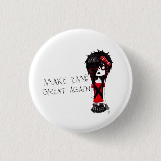BADGE ROND 2,50 CM MAKE EMO GREAT AGAIN (Devant)
