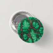 Badge Rond 2,50 Cm Malachite à motif vert (Devant & derrière)