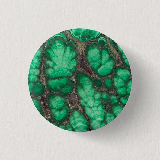 Badge Rond 2,50 Cm Malachite à motif vert (Devant)