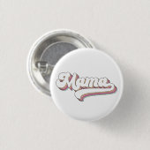 Badge Rond 2,50 Cm Mama Rétro (Devant & derrière)